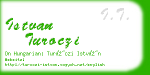 istvan turoczi business card